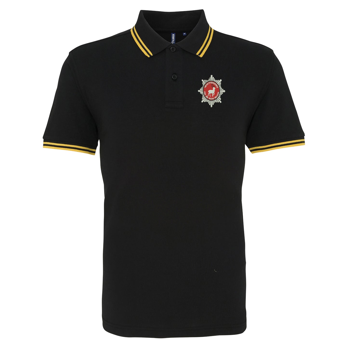 Hertfordshire Fire Service Embroidered Tipped Polo Shirt