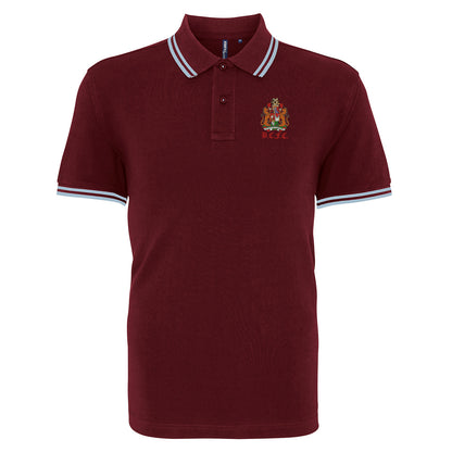 Retro Bristol City 1950s Embroidered Tipped Polo Shirt