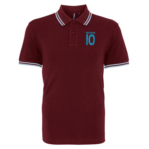 Brooking 10 Embroidered Tipped Polo Shirt