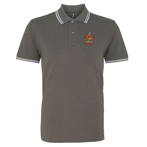 Retro Bristol City 1950s Embroidered Tipped Polo Shirt