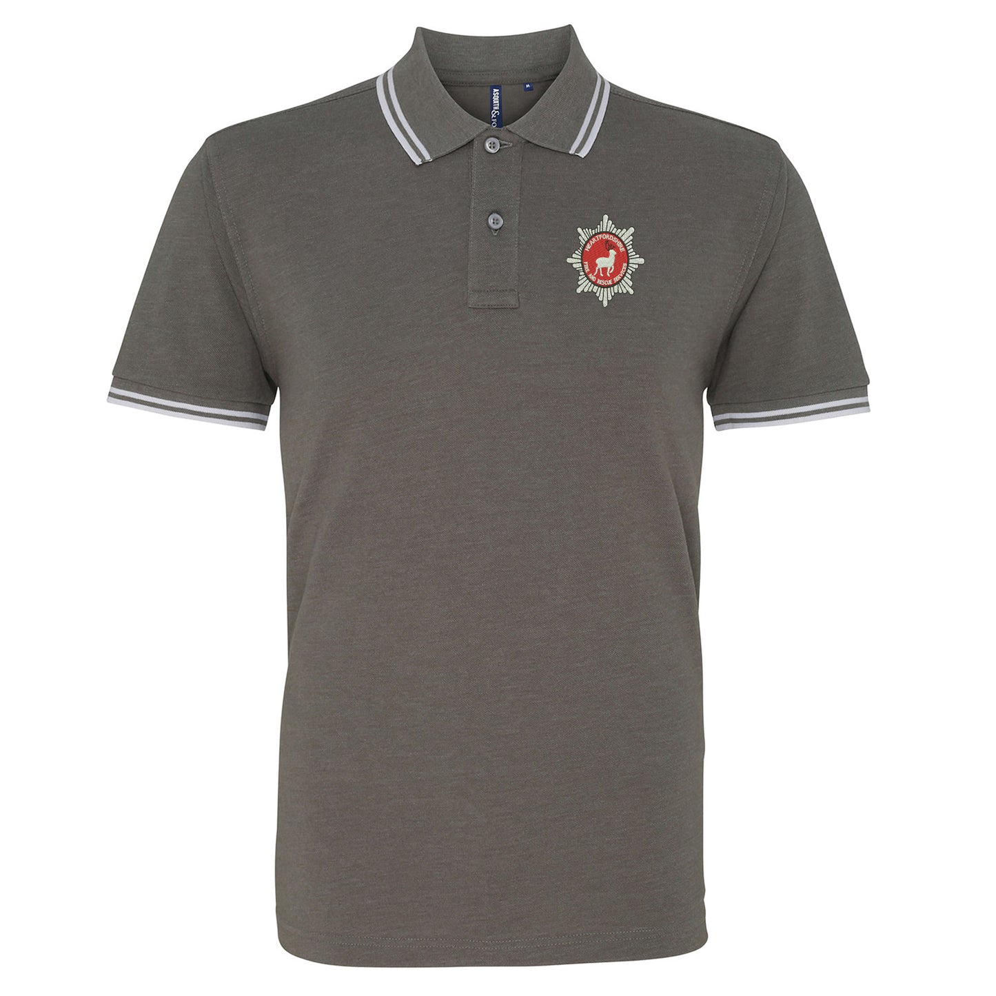 Hertfordshire Fire Service Embroidered Tipped Polo Shirt