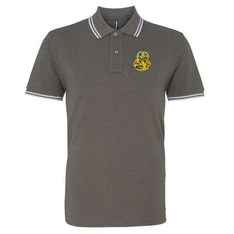 Cobra Kai Embroidered Tipped Polo Shirt