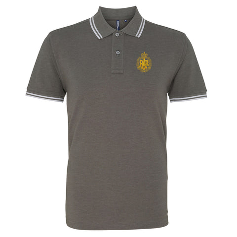 RAF Cap Badge  Embroidered Tipped Polo Shirt