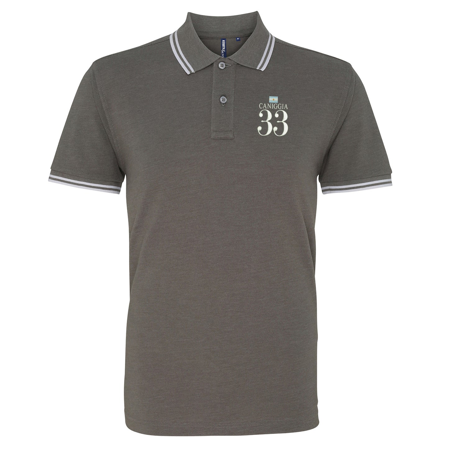 Caniggia 33 Embroidered Tipped Polo Shirt