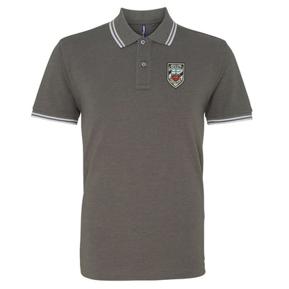 Retro Bath City Embroidered Tipped Polo Shirt