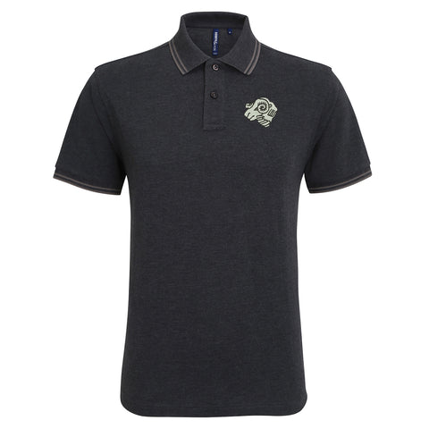 Retro Derby 1968 Embroidered Tipped Polo Shirt