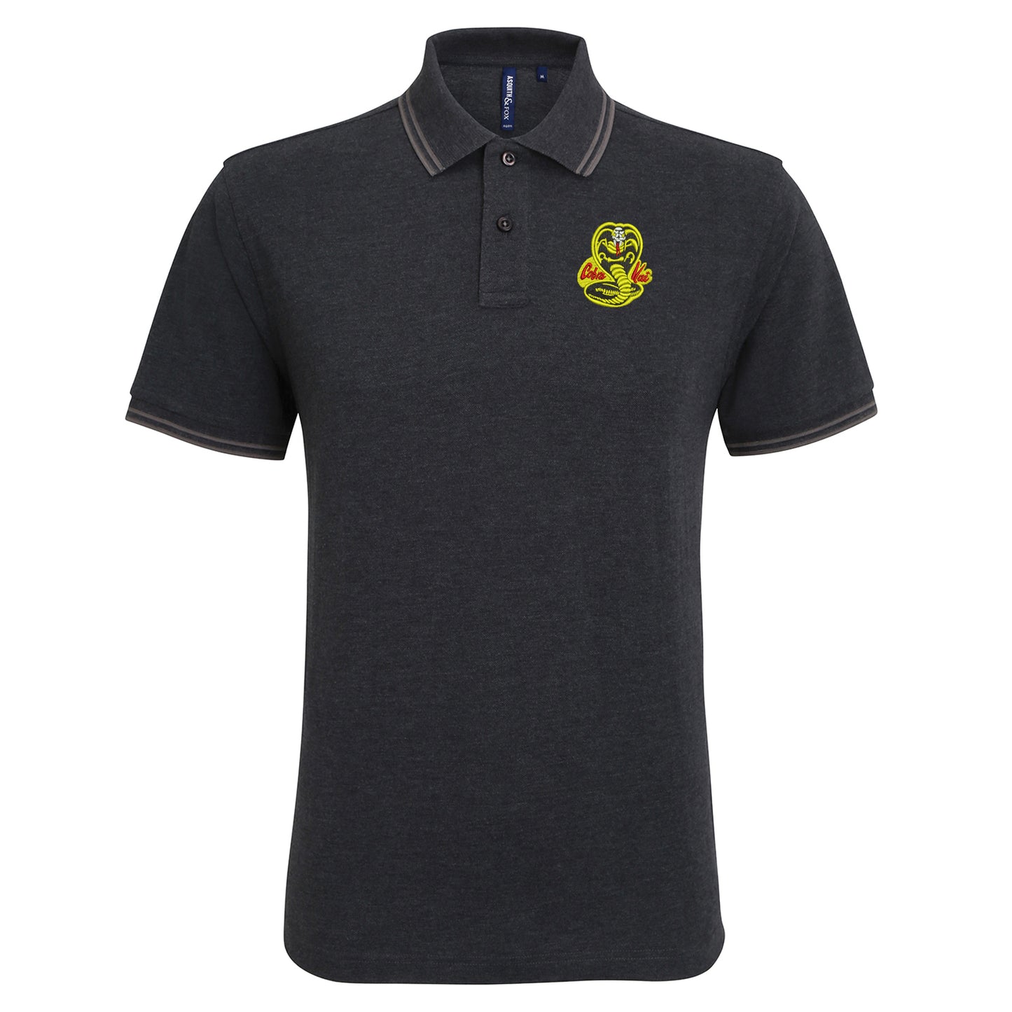 Cobra Kai Embroidered Tipped Polo Shirt