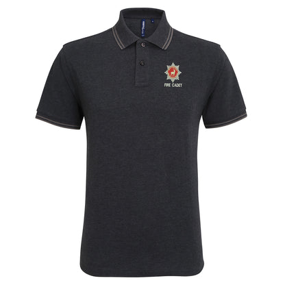 Hertfordshire Fire Service Fire Cadet Embroidered Tipped Polo Shirt