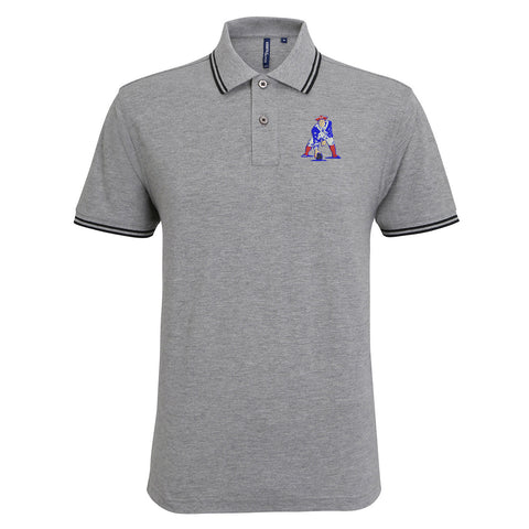 Retro New England Patriots 1972 Embroidered Tipped Polo Shirt