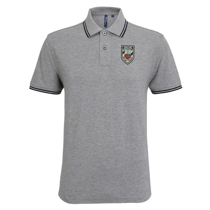 Retro Bath City Embroidered Tipped Polo Shirt