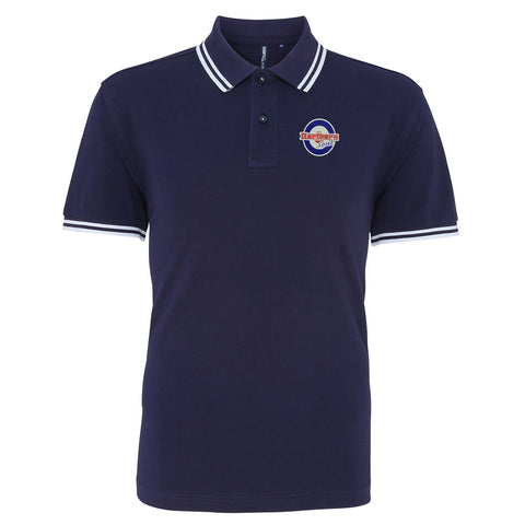 Northern Soul Roundel Embroidered Tipped Polo Shirt