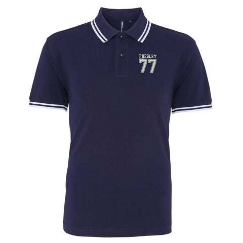 Presley 77 Embroidered Tipped Polo Shirt