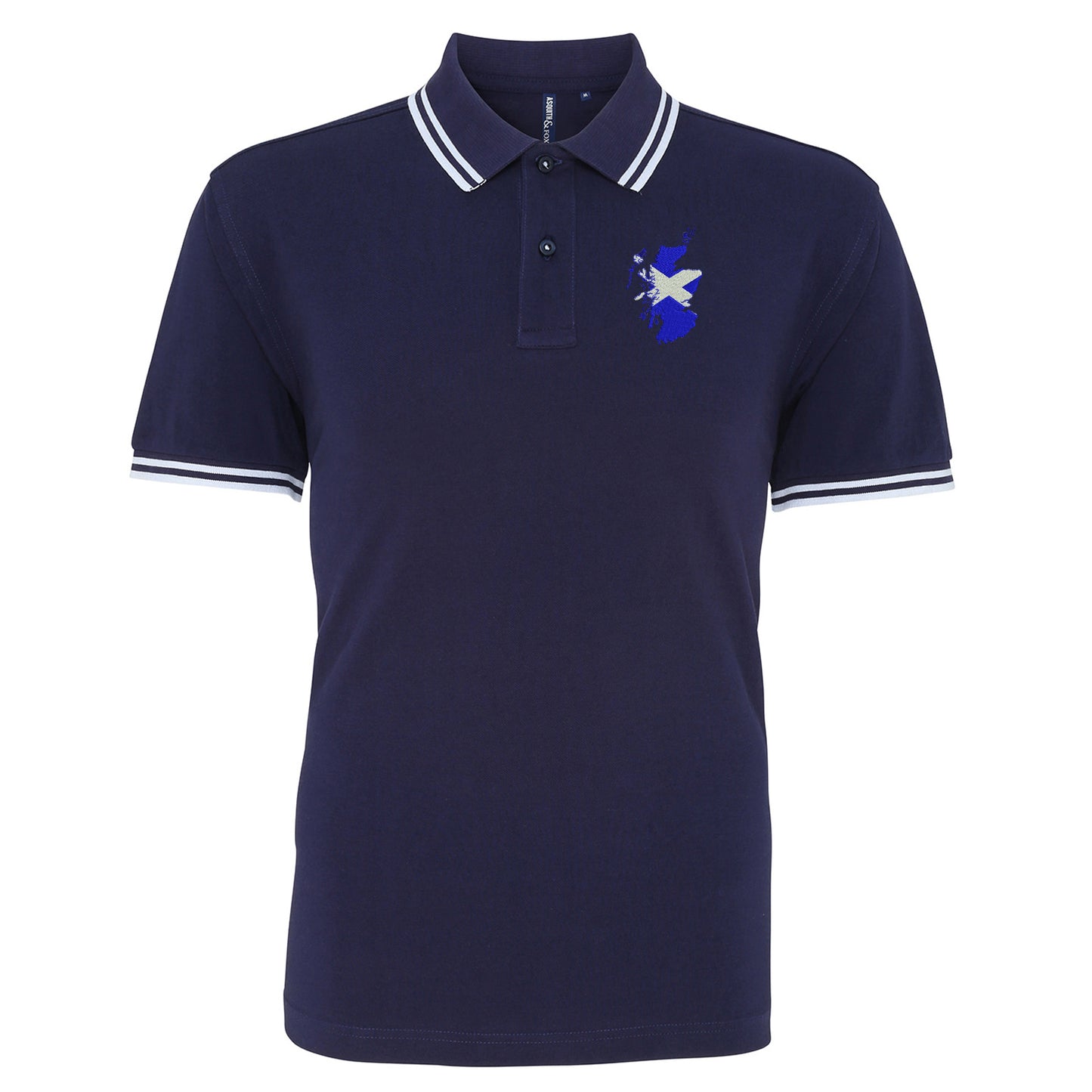 Scotland Flag Map Polo Shirt