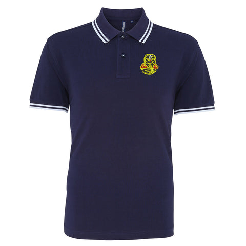 Cobra Kai Embroidered Tipped Polo Shirt