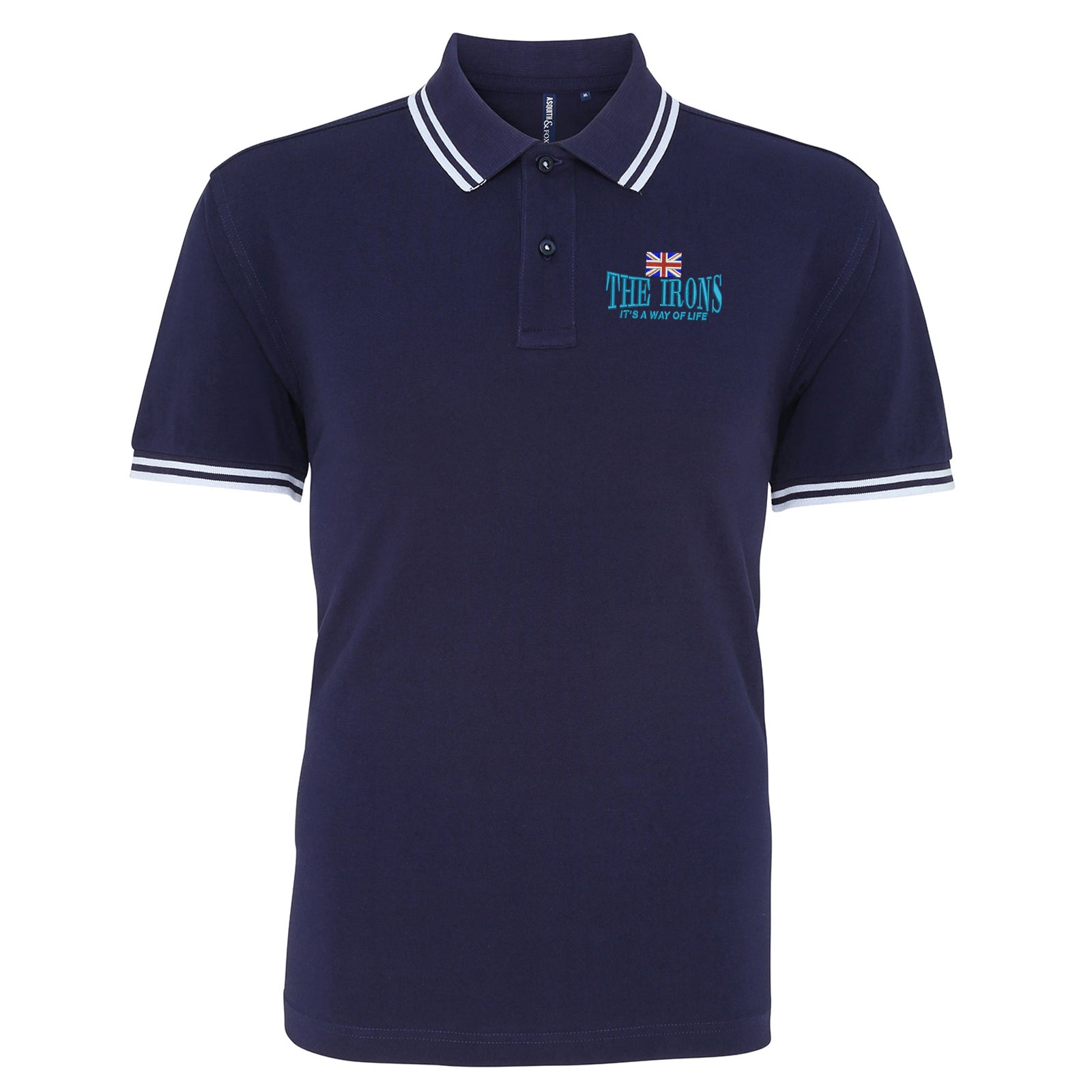 The Iron It s Way of Life Union Jack Polo Shirt Buy Football Clothing Online Paddywear