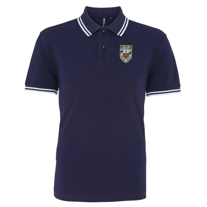 Retro Bath City Embroidered Tipped Polo Shirt