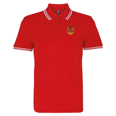Retro Nottm Forest 1970 Embroidered Tipped Polo Shirt