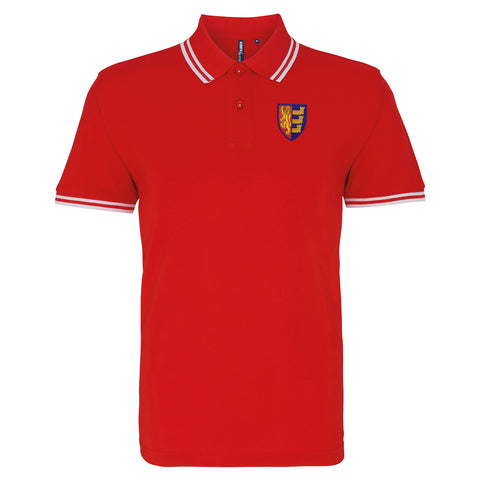 Retro Ipswich 1888 Embroidered Tipped Polo Shirt