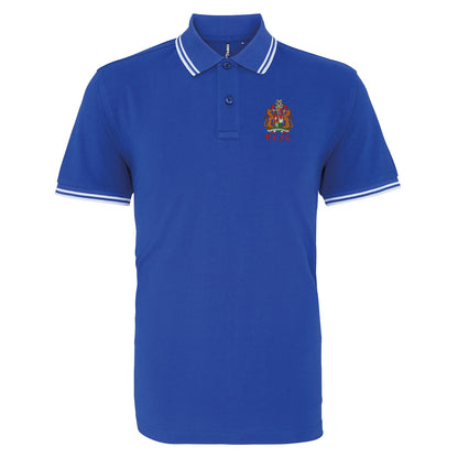 Retro Bristol City 1950s Embroidered Tipped Polo Shirt