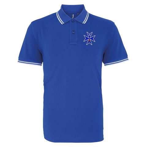 Retro Blackburn 1875 Tipped Polo Shirt