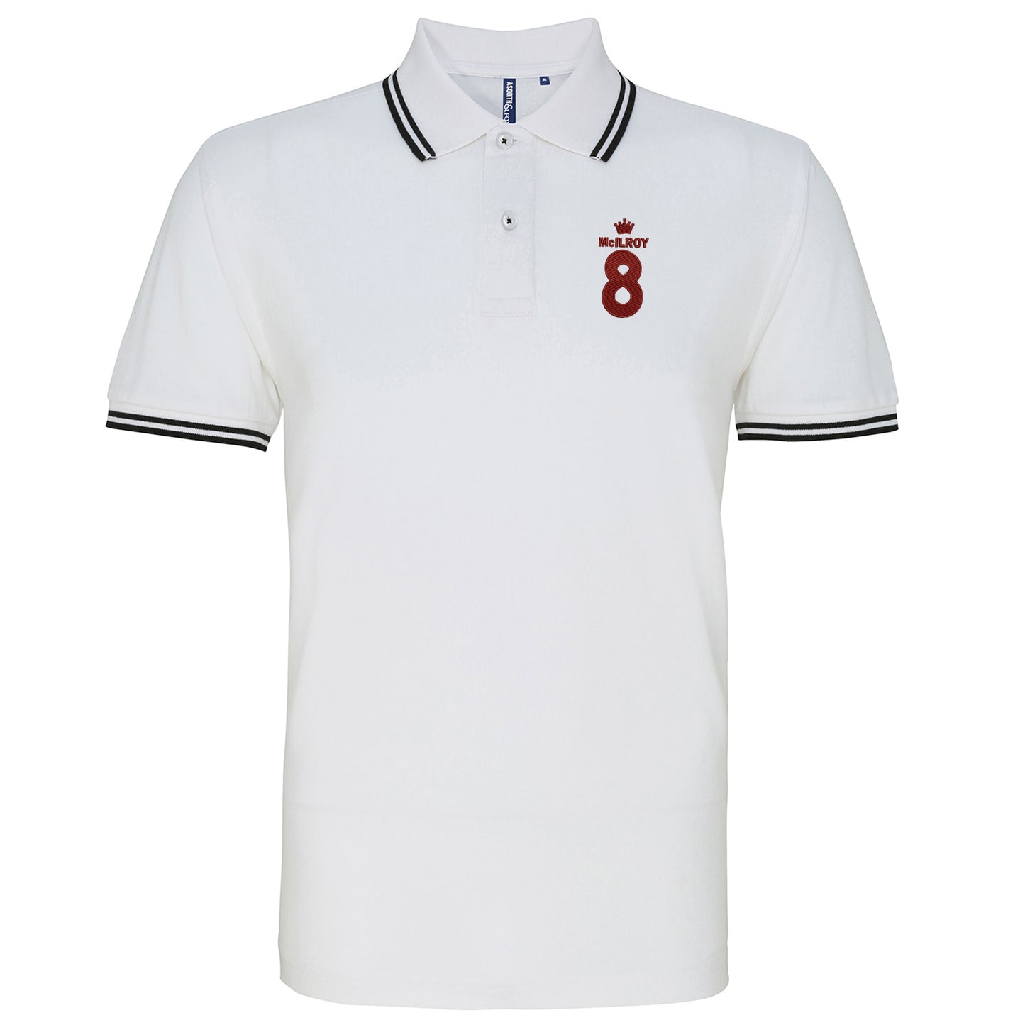 McIlroy 8 Embroidered Tipped Polo Shirt