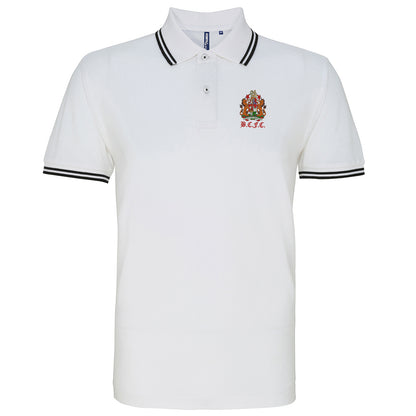 Retro Bristol City 1950s Embroidered Tipped Polo Shirt