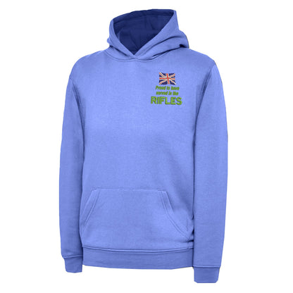 Proud to Have Served in The Rifles Embroidered Children's Hoodie