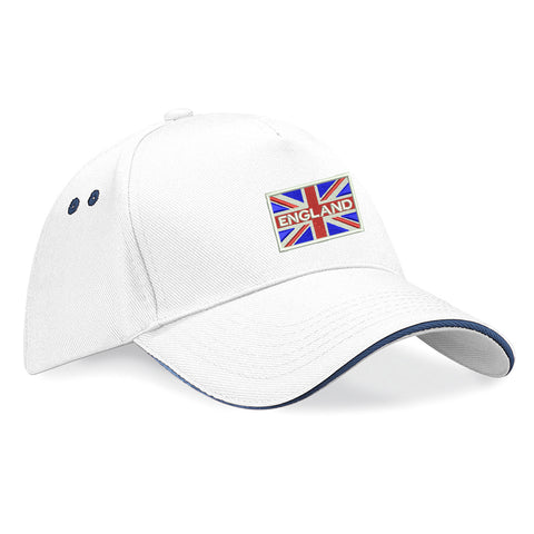 England Coloured Union Jack Embroidered Baseball Cap