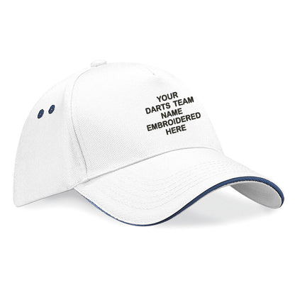 Personalised Darts Team Embroidered Baseball Cap