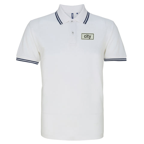 City Oasis Embroidered Tipped Polo Shirt