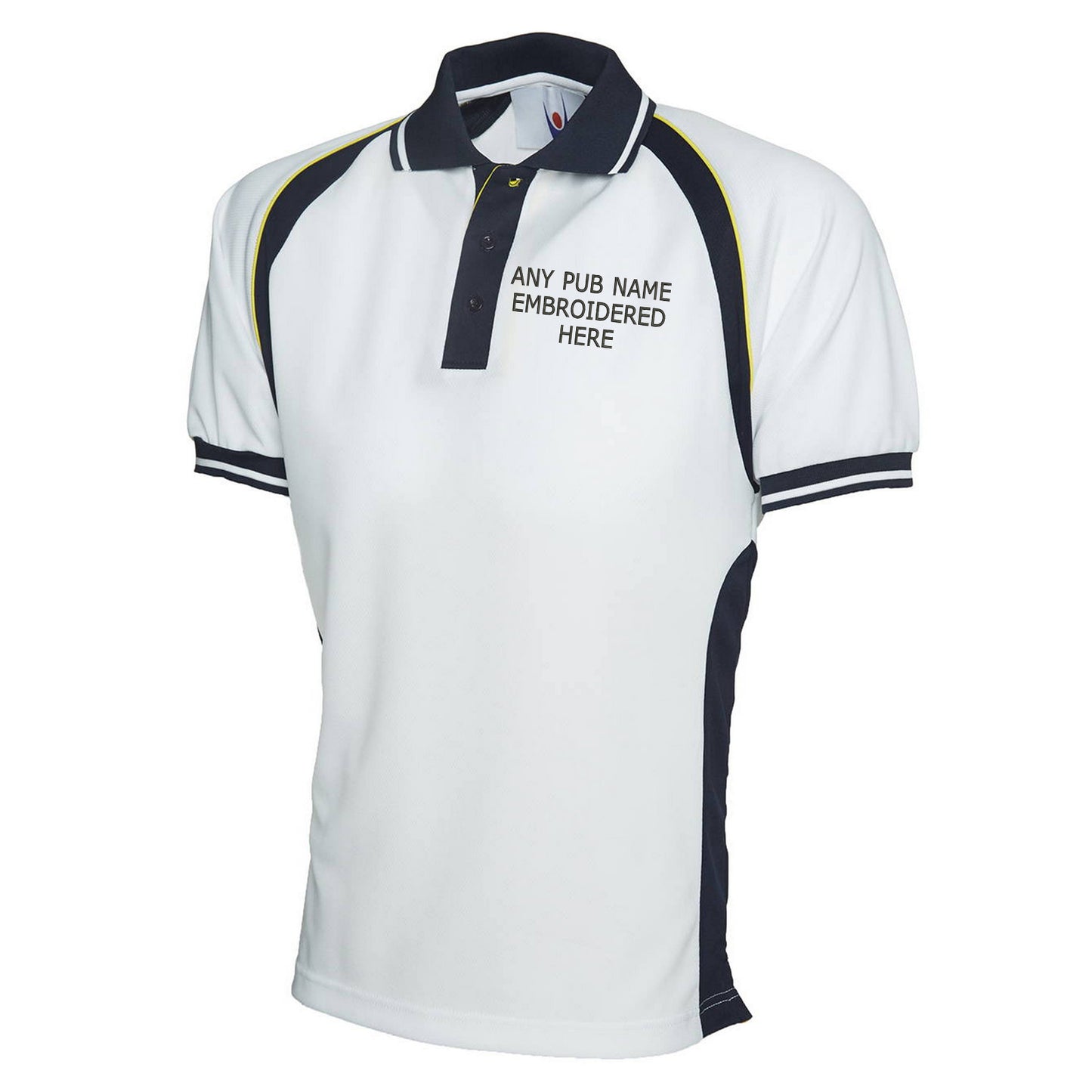 Personalised Embroidered Pub Embroidered Polyester Sports Polo Shirt