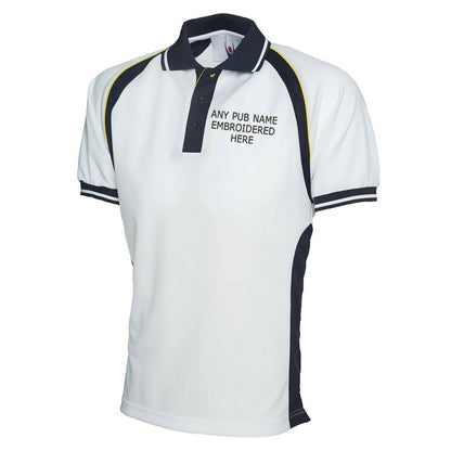 Personalised Embroidered Pub Embroidered Polyester Sports Polo Shirt