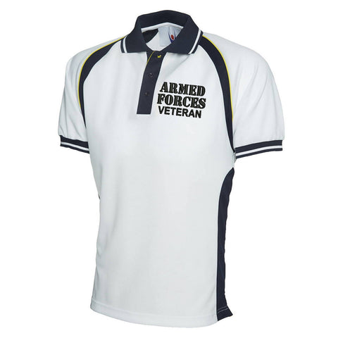 Armed Forces Veteran Embroidered Sports Polo Shirt