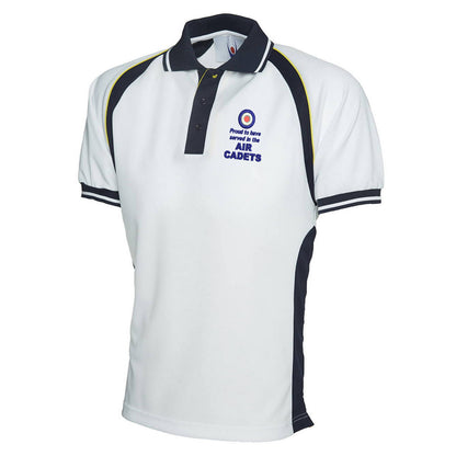 Proud to Have Served in The Air Cadets Embroidered Polyester Sports Polo Shirt