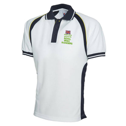 Proud to Have Served in The Royal Irish Rangers Embroidered Polyester Sports Polo Shirt