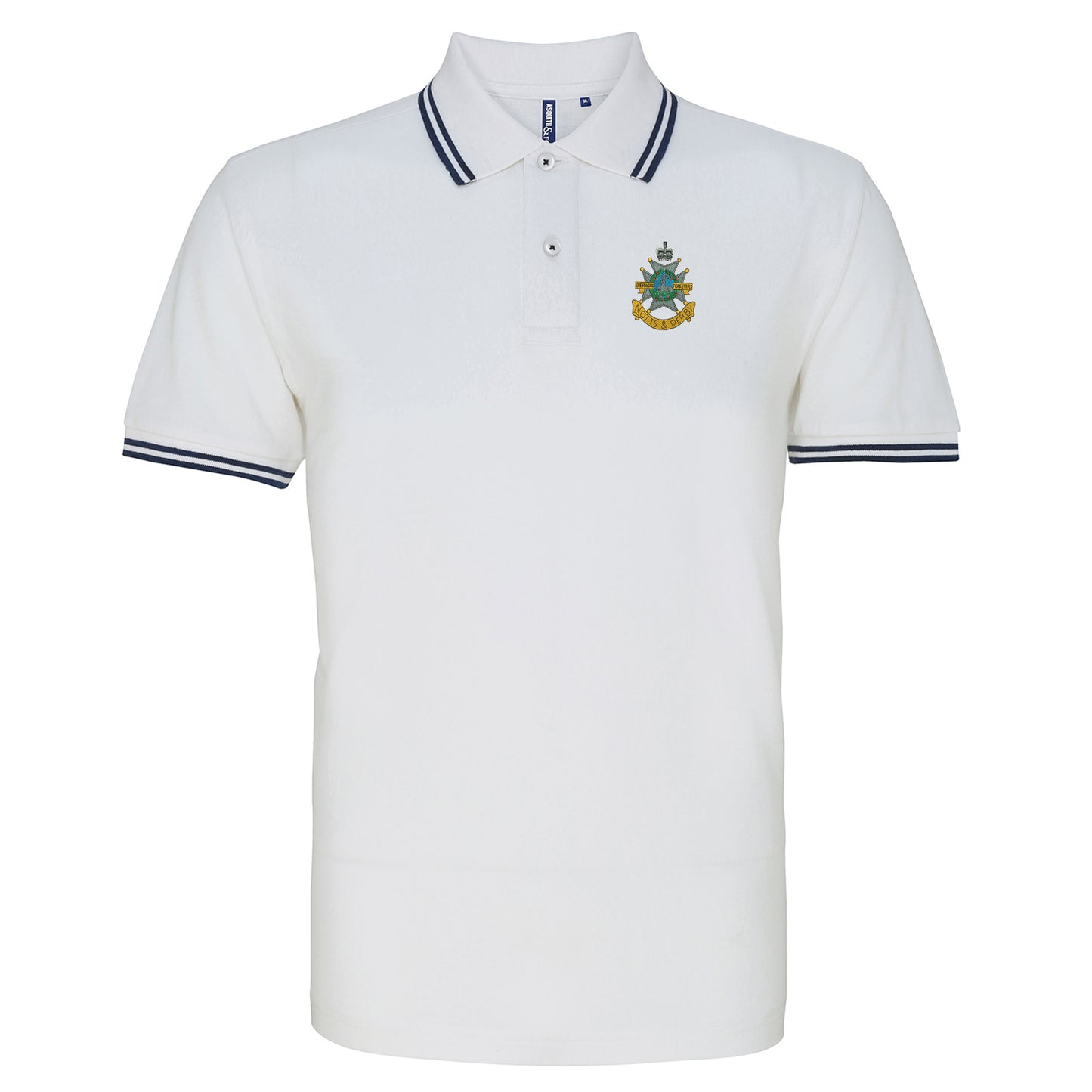 Sherwood Foresters Embroidered Tipped Polo Shirt