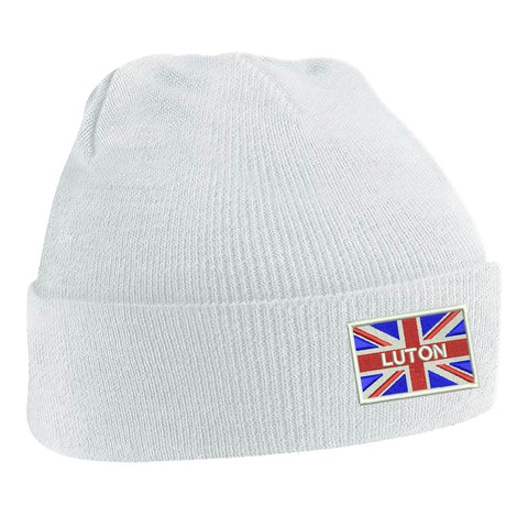 Luton Coloured Union Jack Beanie Hat