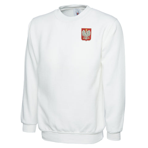 Retro Poland Embroidered Classic Sweatshirt