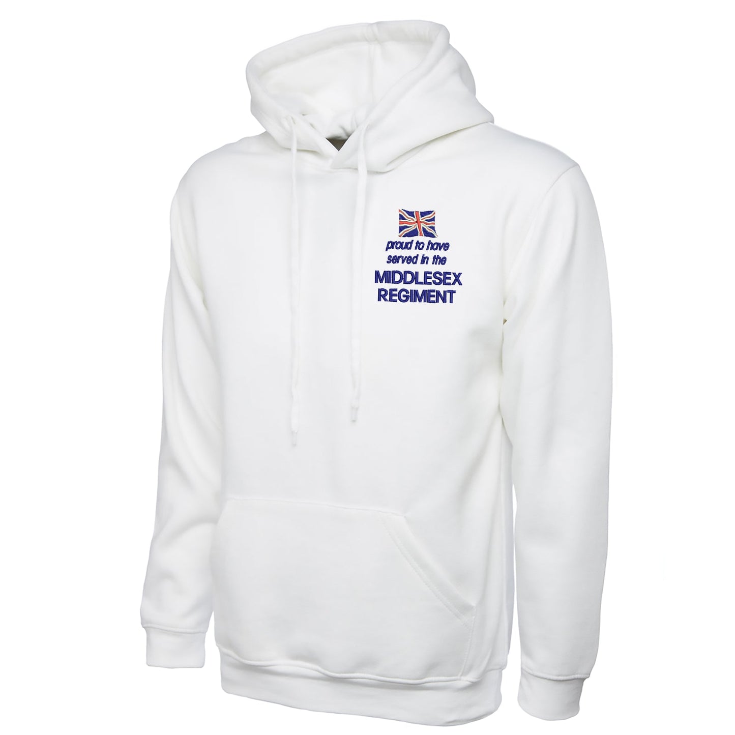 Proud to Have Served in The Middlesex Regiment Embroidered Classic Hoodie