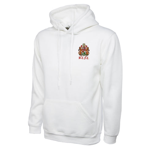 Retro Bristol City 1950s Embroidered Classic Hoodie