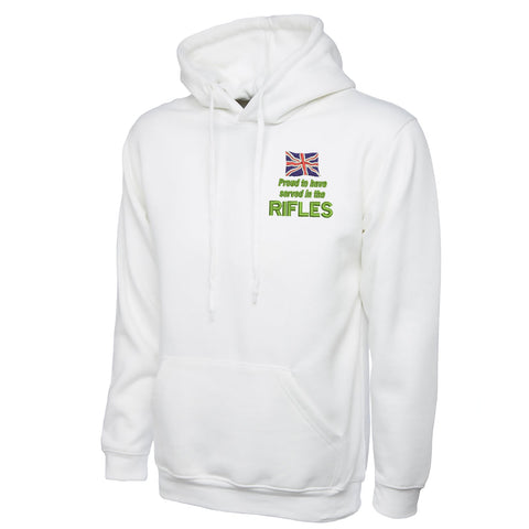 Proud to Have Served in The Rifles Embroidered Classic Hoodie