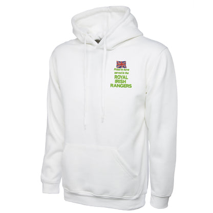 Proud to Have Served in The Royal Irish Rangers Embroidered Classic Hoodie