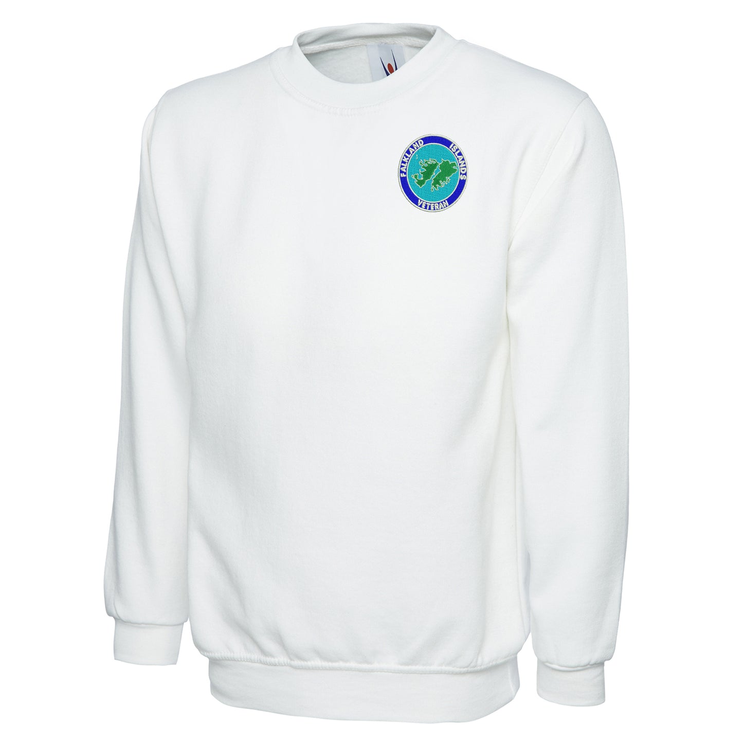 Falkland Islands Veteran Embroidered Classic Sweatshirt