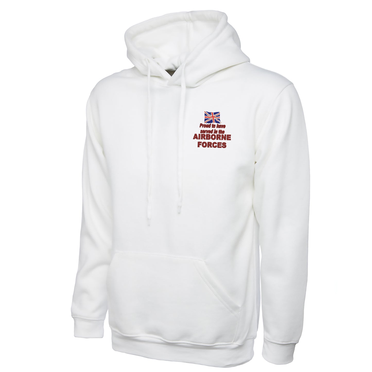 Proud to Have Served in The Airborne Forces Embroidered Classic Hoodie