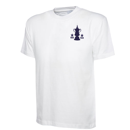 Retro Preston Two Time Cup Winners Embroidered Classic T-Shirt