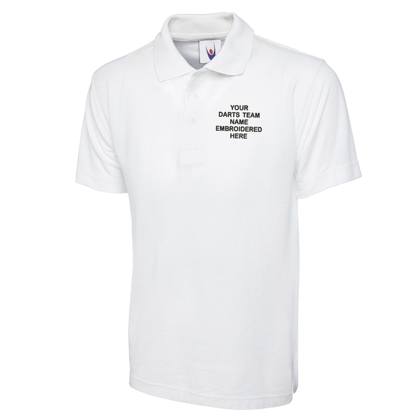 Personalised Darts Team Embroidered Classic Polo Shirt