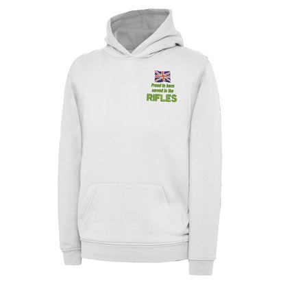 Proud to Have Served in The Rifles Embroidered Children's Hoodie