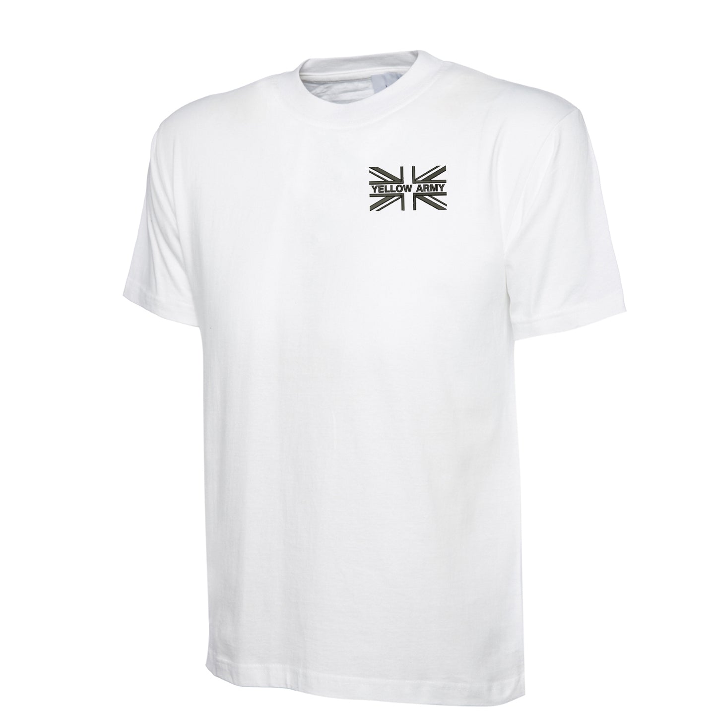 Yellow Army Union Jack Embroidered Children's T-Shirt