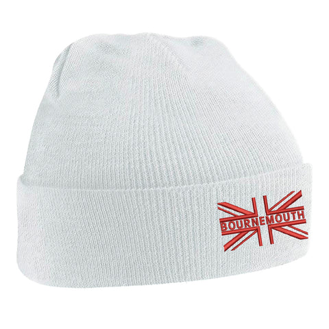 Bournemouth Union Jack Embroidered Beanie Hat