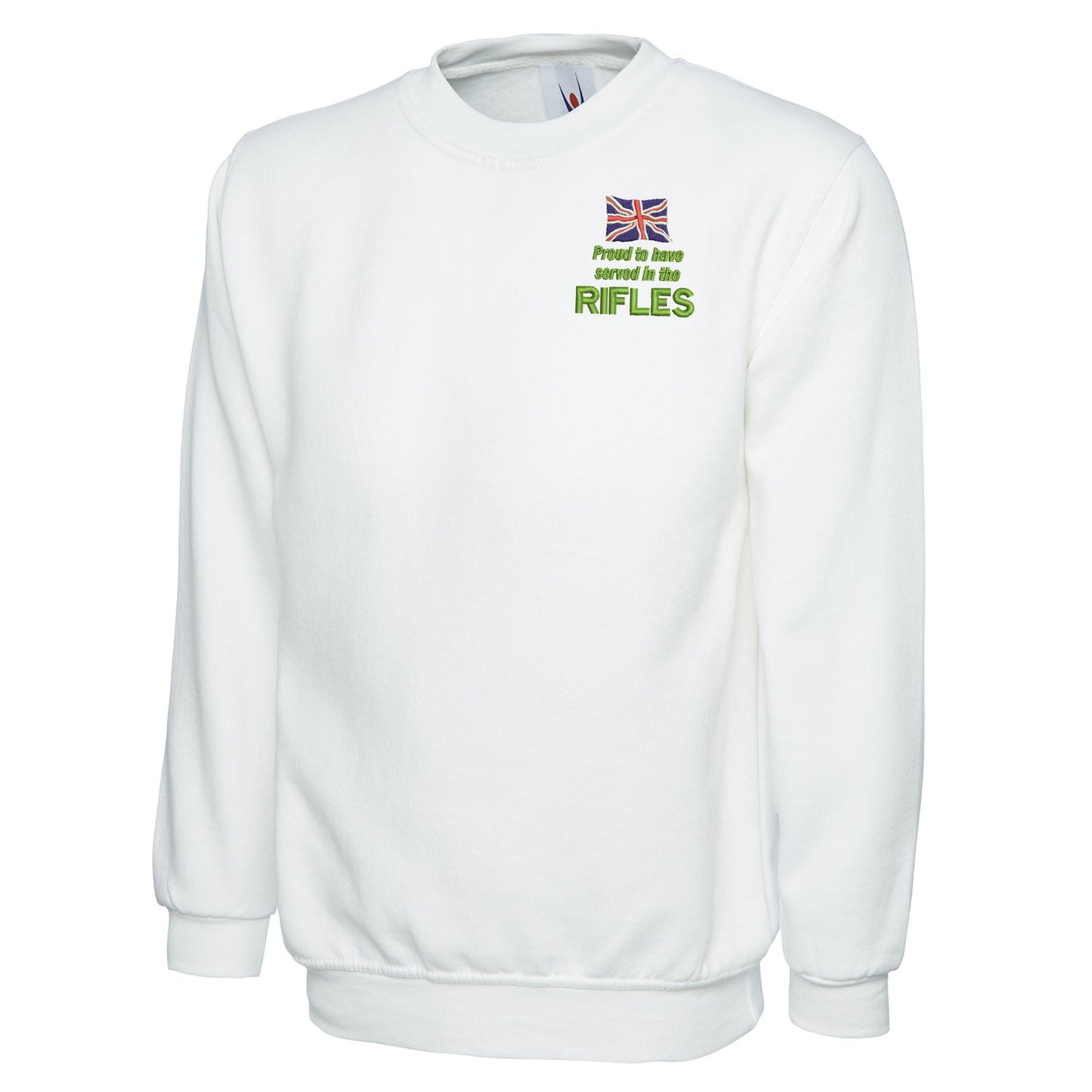 Proud to Have Served in The Rifles Embroidered Classic Sweatshirt